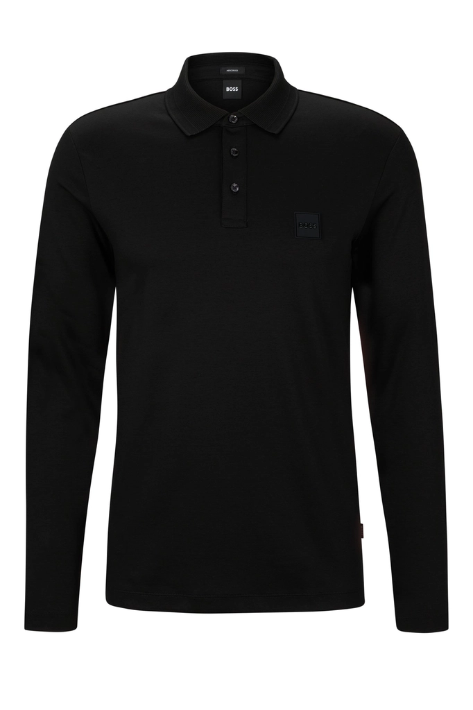 Hugo Boss Mens Pado 08 Long Sleeved Polo Shirt - Size X-Large